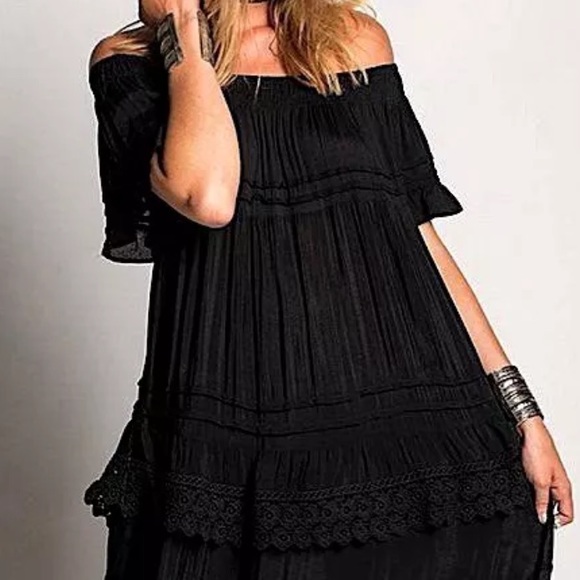 SERENA DRESS Long Draped Swingy Winter Party Gown - Picture 3 of 4